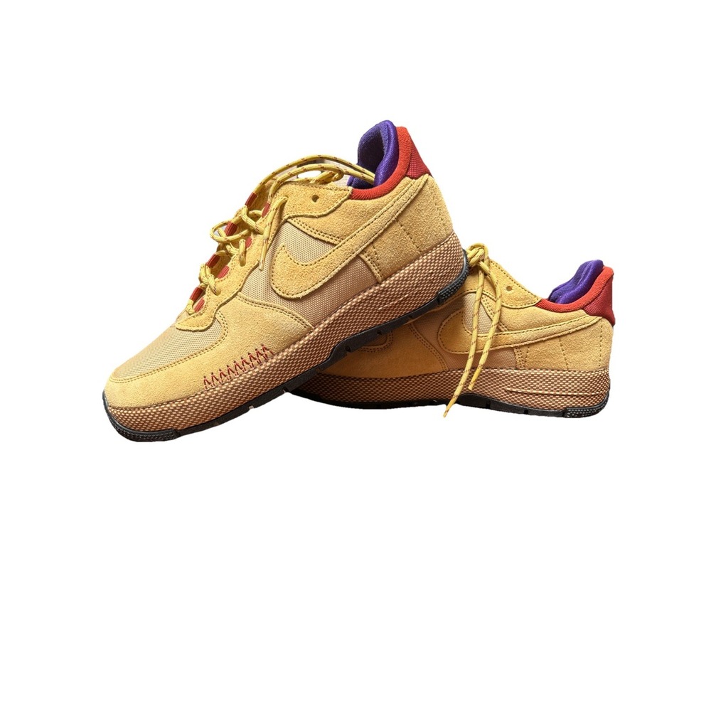 Womens Size 7 Nike Air Force 1 Wild Wheat Gold Sneakers FB2348 700 NEW